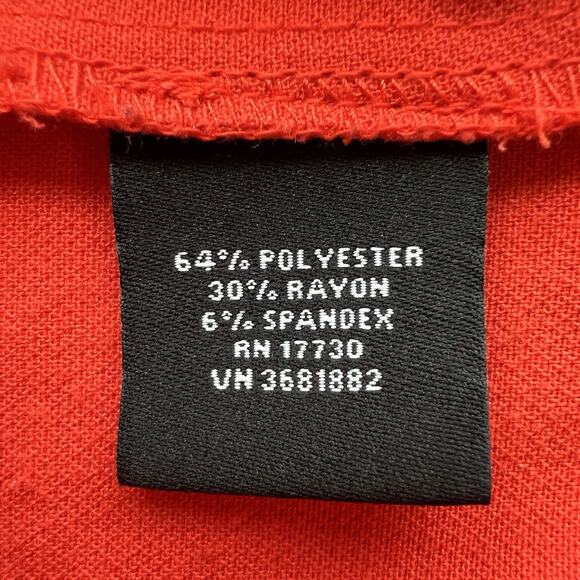 Victoria Beckham For Target Orange Drop Waist Scallop Trim Dress Size Small - Picture 4 of 6